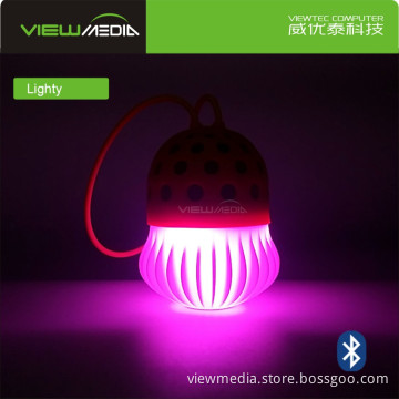 Hot selling cartoon kids gift portable bass sound Bluetooth speaker with led light